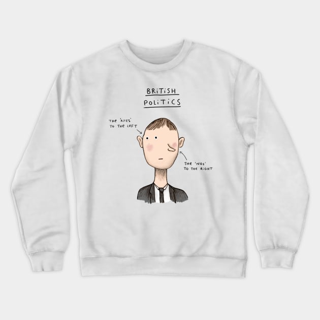 British Politics Crewneck Sweatshirt by Sophie Corrigan